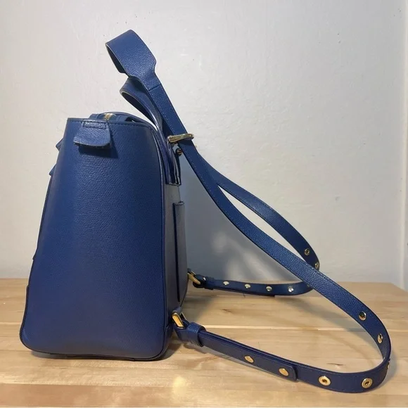 Senreve Midi Maestra Italian Pebbled Marine Leather Bag - Picture 2 of 16